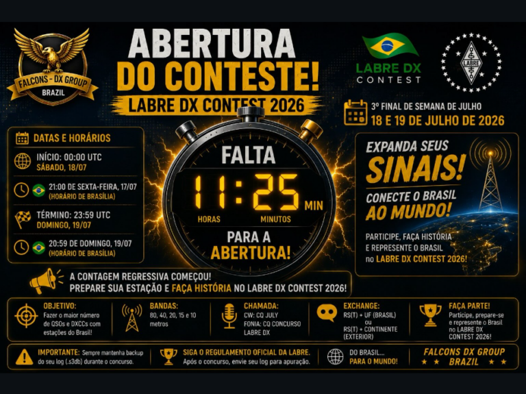 Em breve Abertura do Conteste